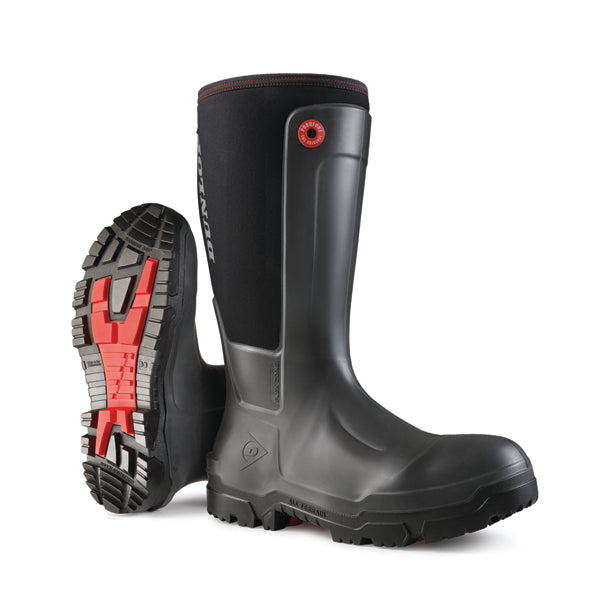 Dunlop - SNUGBOOT WORKPRO FULL Safety Wellington Boot BLACK sz 8 -
