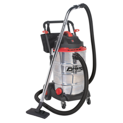 SEALEY - PC460 Vacuum Cleaner Wet & Dry 60L Stainless Drum 1600W/230V