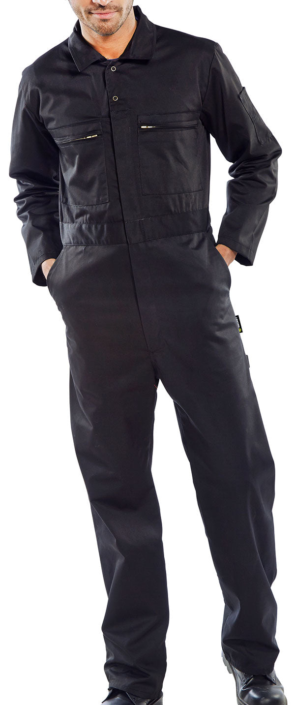 BEESWIFT HEAVYWEIGHT BOILERSUIT BLACK 38