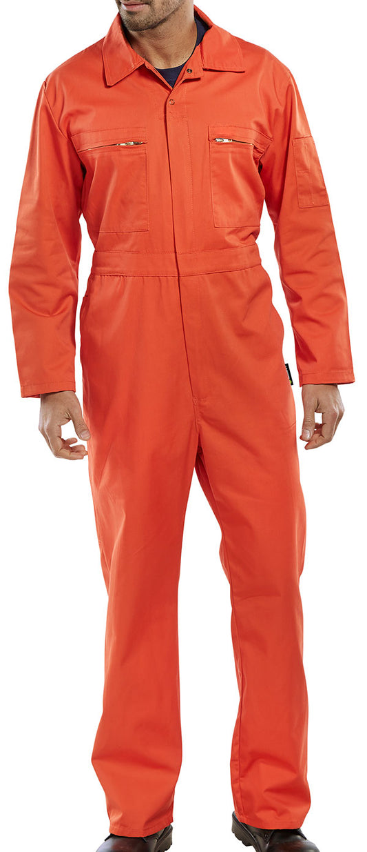 BEESWIFT HEAVYWEIGHT BOILERSUIT ORANGE 54