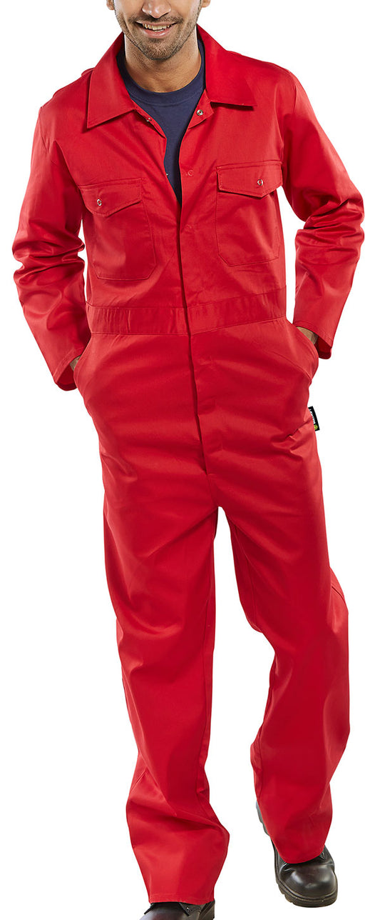 BEESWIFT BOILERSUIT RED 50