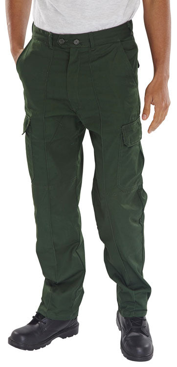 BEESWIFT SUPER DRIVERS TROUSERS BOTTLE GREEN 44