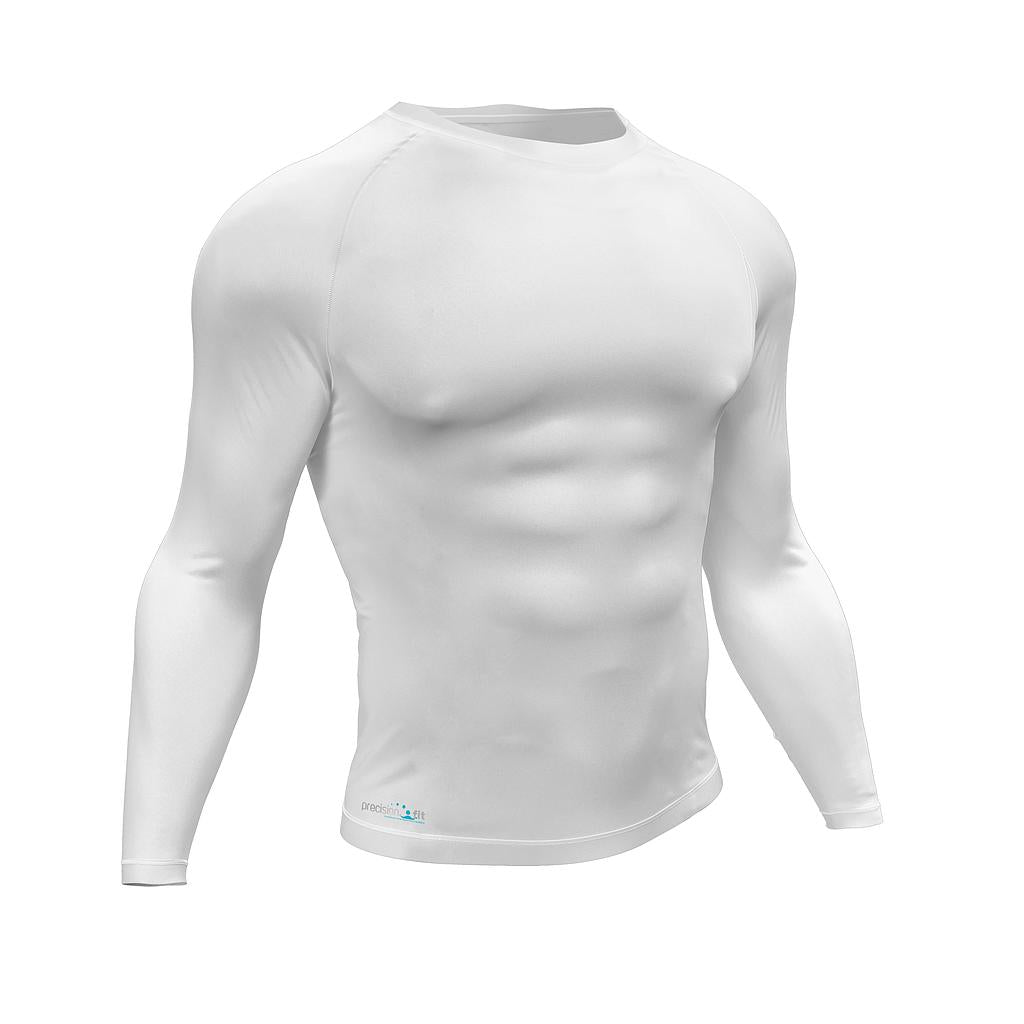 Precision Essential Baselayer Long Sleeve Shirt Junior White L Junior 28-30"