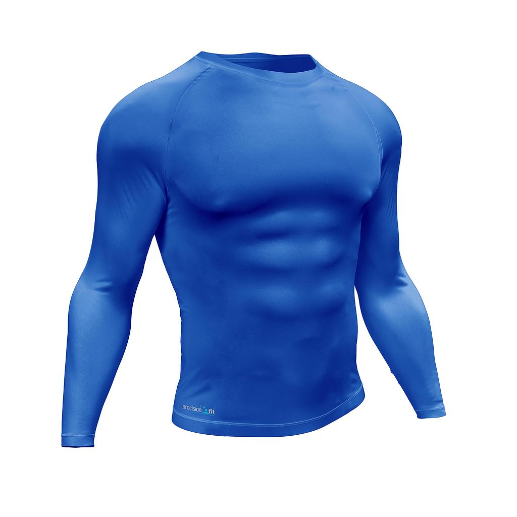 Precision Essential Baselayer Long Sleeve Shirt Adult Royal Large 42-44"