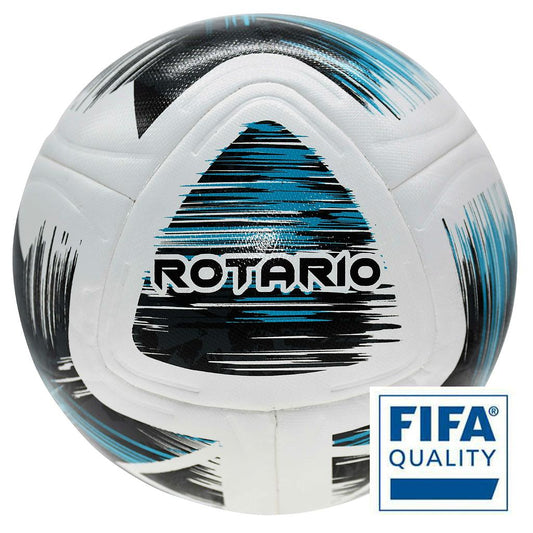 Precision Rotario FIFA Quality Match Football White/Black/Cyan 3