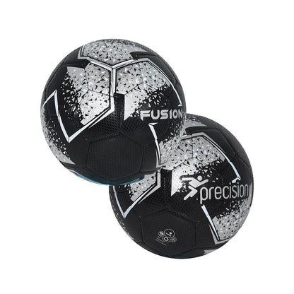Precision Fusion Midi Size 2 Training Ball Black/Silver/White Midi (Size 2)