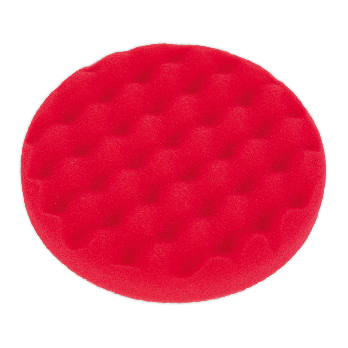 SEALEY - PTCCHW150R Buffing & Polishing Foam Head Hook-and-Loop �150 x 25mm Red/Ultra-Soft