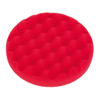 SEALEY - PTCCHW150R Buffing & Polishing Foam Head Hook-and-Loop �150 x 25mm Red/Ultra-Soft