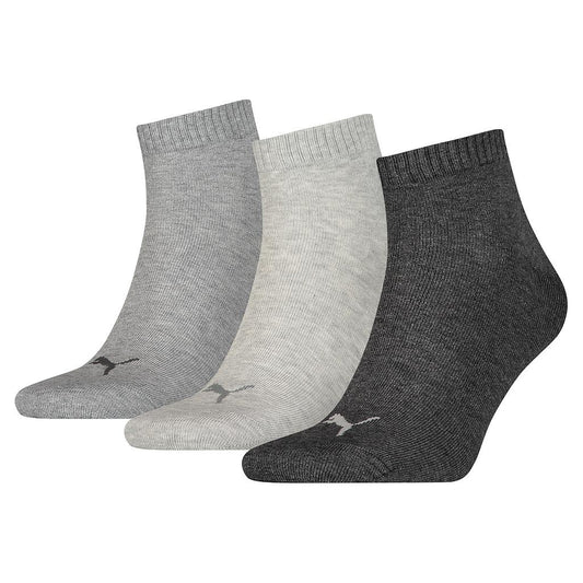 Puma Quarter Training Socks (3 Pairs) Grey 45144