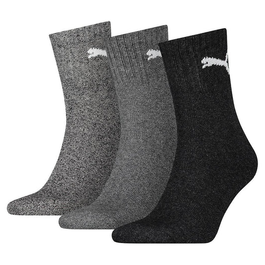 Puma Short Crew Socks (3 Pairs) Grey 41974