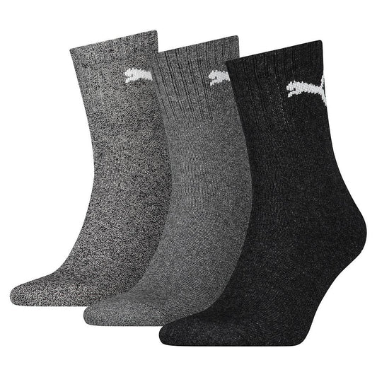 Puma Short Crew Socks (3 Pairs) Grey 45239