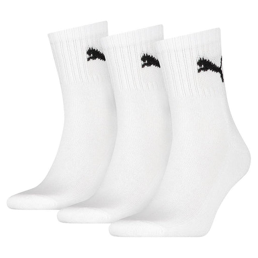 Puma Short Crew Socks (3 Pairs) White 41974