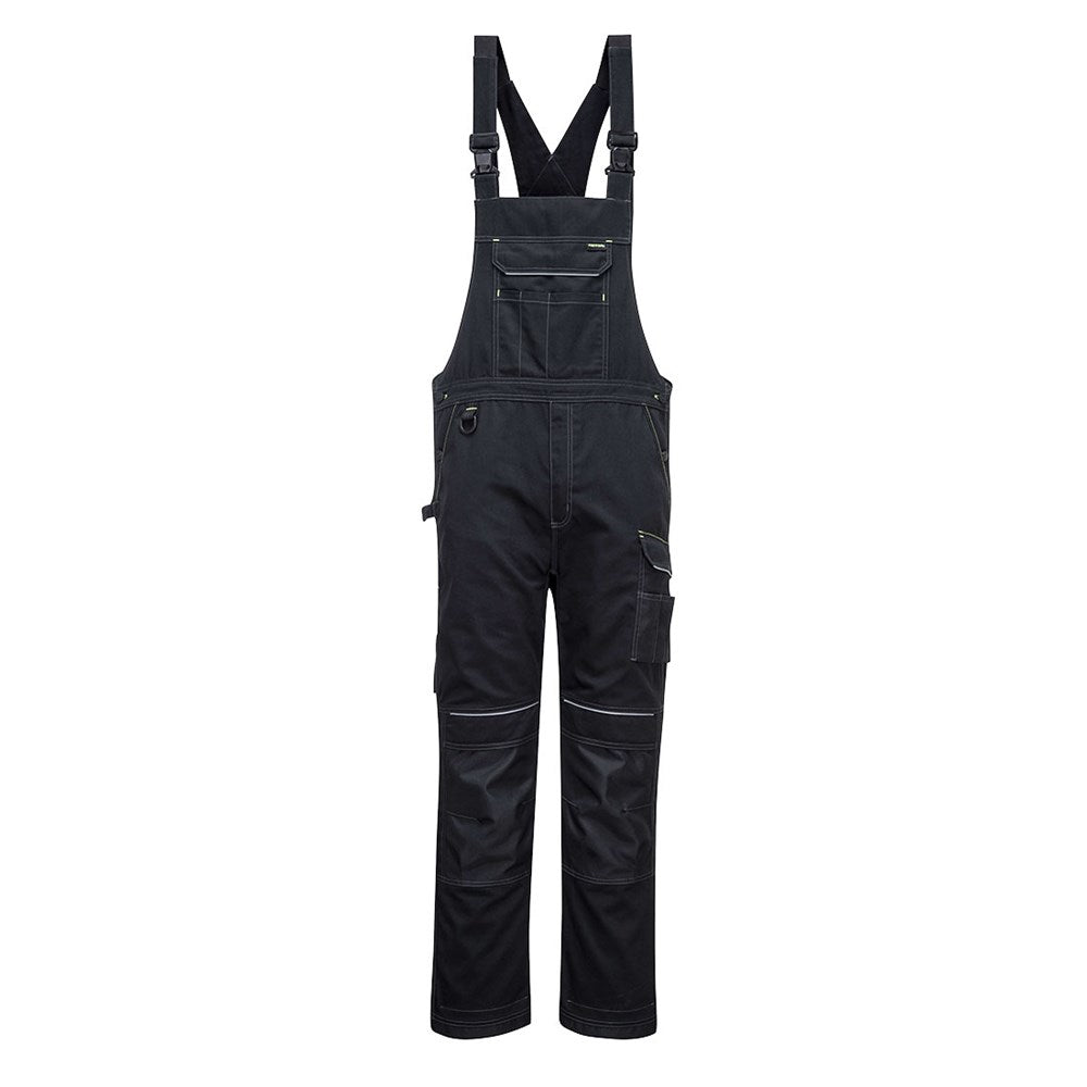 Portwest PW346 - PW3 Work Bib & Brace - Black Grey