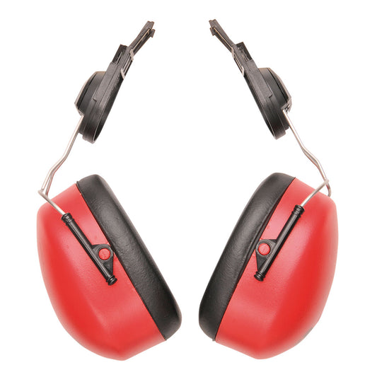 Portwest PW47 - Red   Endurance Clip-On Ear Protector Muffs