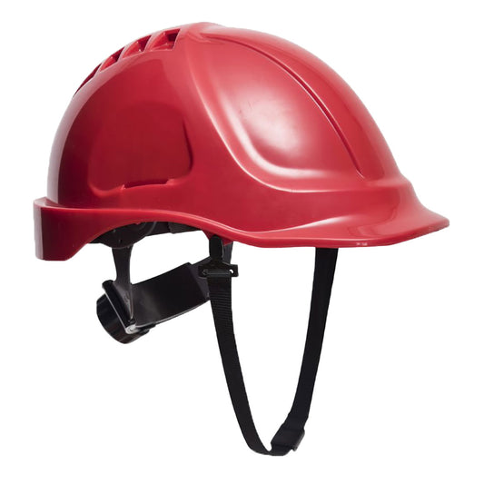 Portwest PW55 - Red   Endurance Visor Helmet Hard Hat