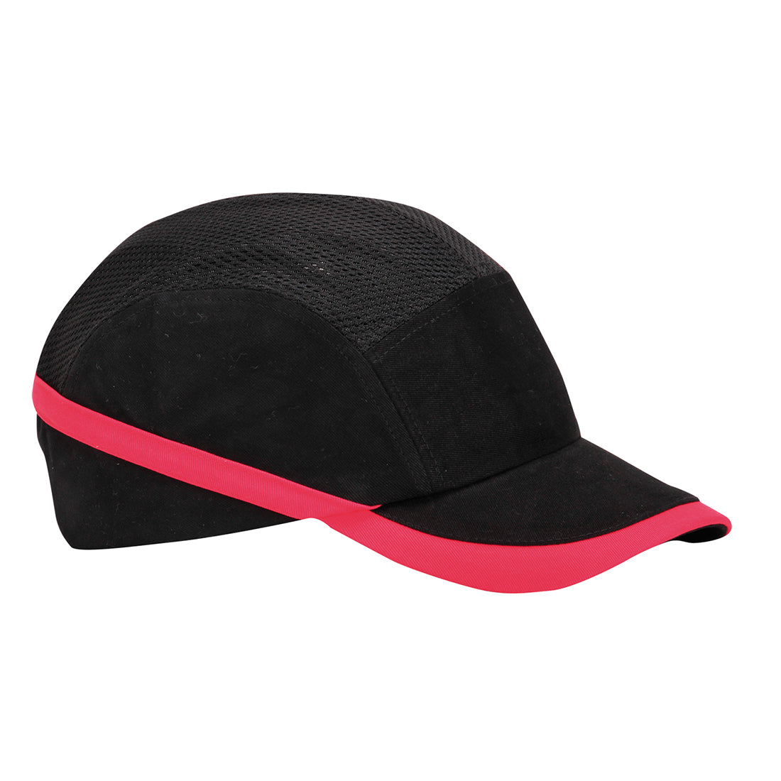 Portwest PW69 - Black vented hiviz bump cap safety hard hat  Baseball