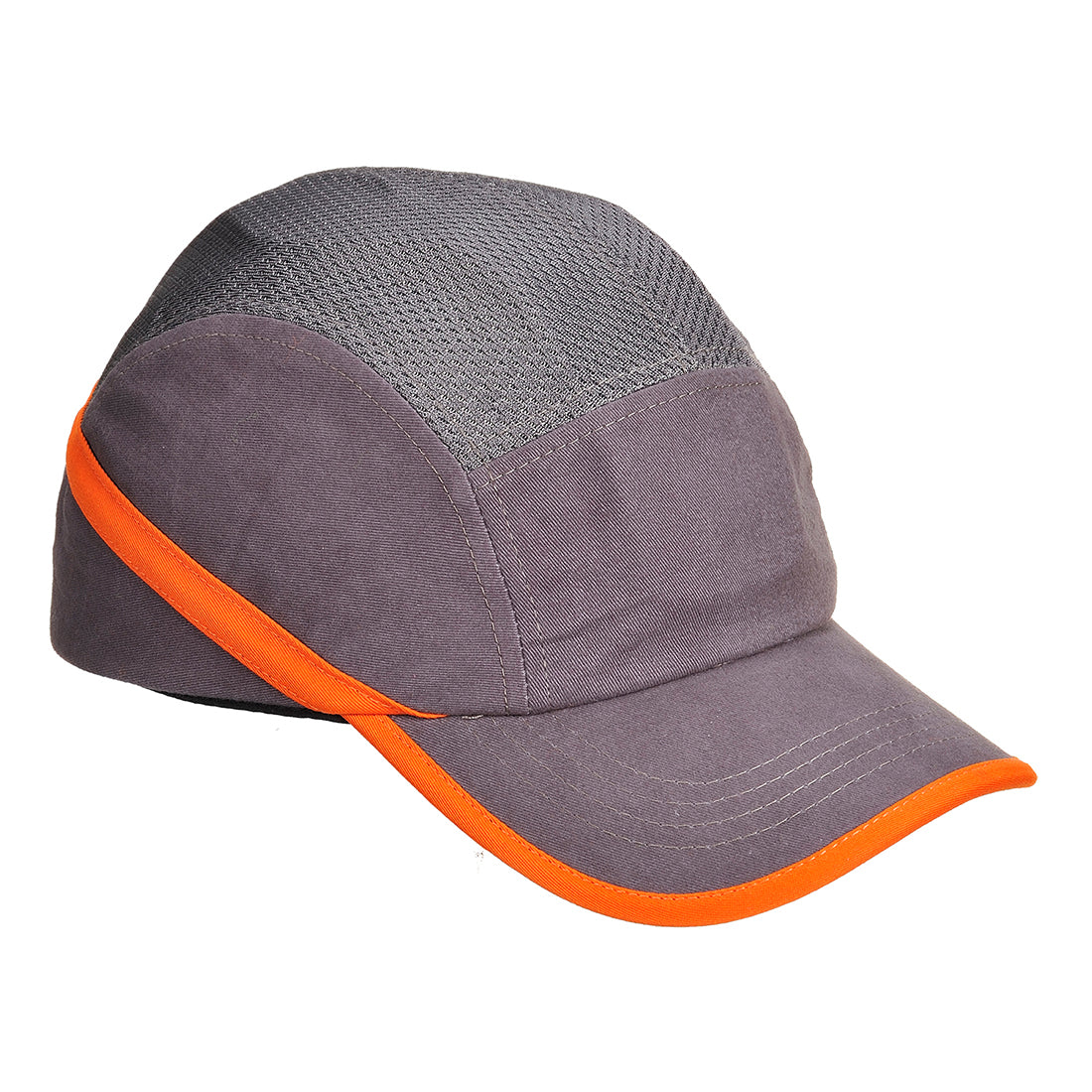 Portwest PW69 - Grey vented hiviz bump cap safety hard hat  Baseball
