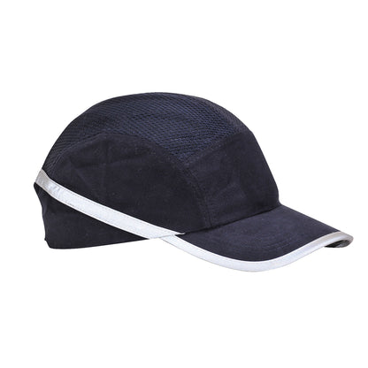 Portwest PW69 - Navy vented hiviz bump cap safety hard hat  Baseball
