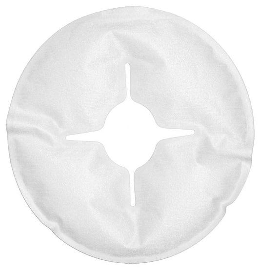 RAPID RELIEF REUSABLE PREMIUM COOL AND WARM GEL BREAST PADS 5" WHITE 5"