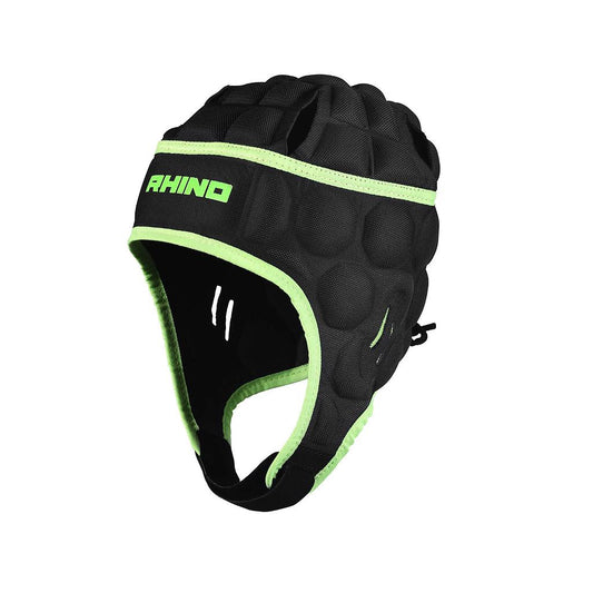 Rhino Senator Head Guard Junior Black/Green Small Boys