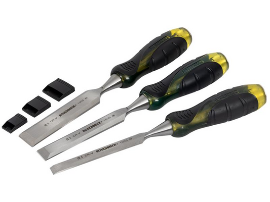 Roughneck ROU30153 Professional Bevel Edge Chisel Set, 3 Piece |