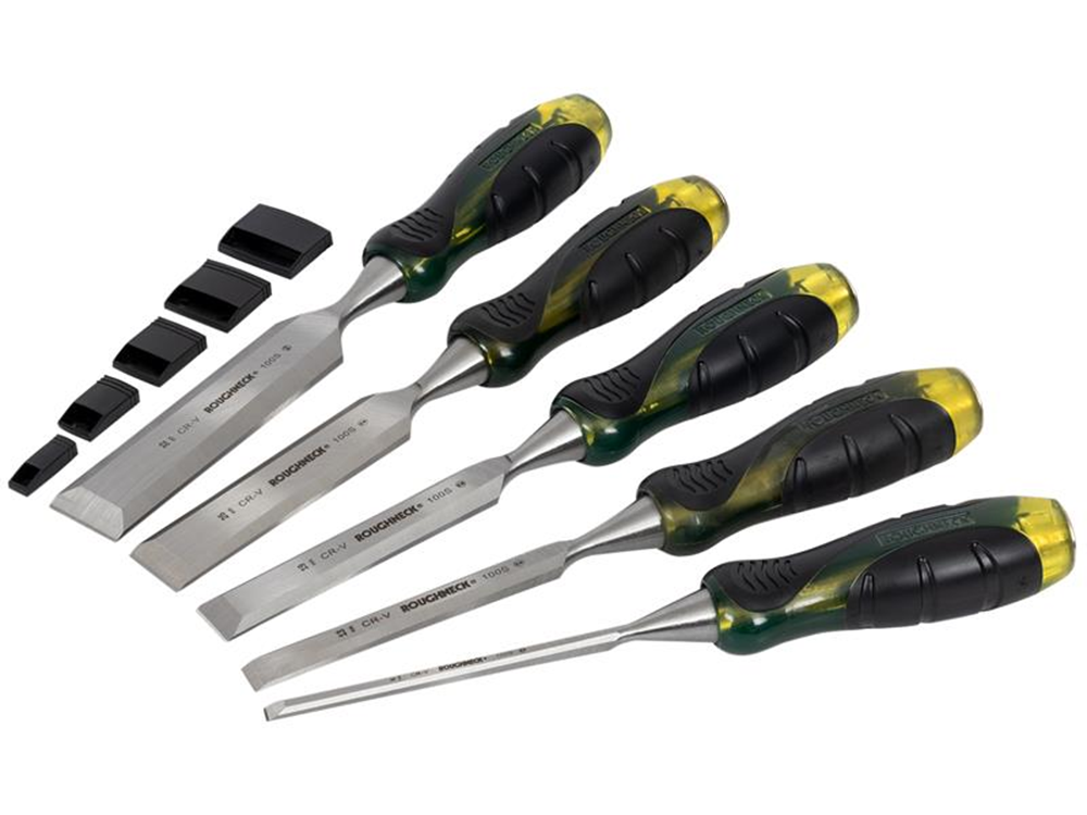Roughneck ROU30175 Professional Bevel Edge Chisel Set, 5 Piece |