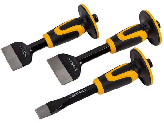 Roughneck ROU31970 Chisel & Bolster Set, 3 Piece |