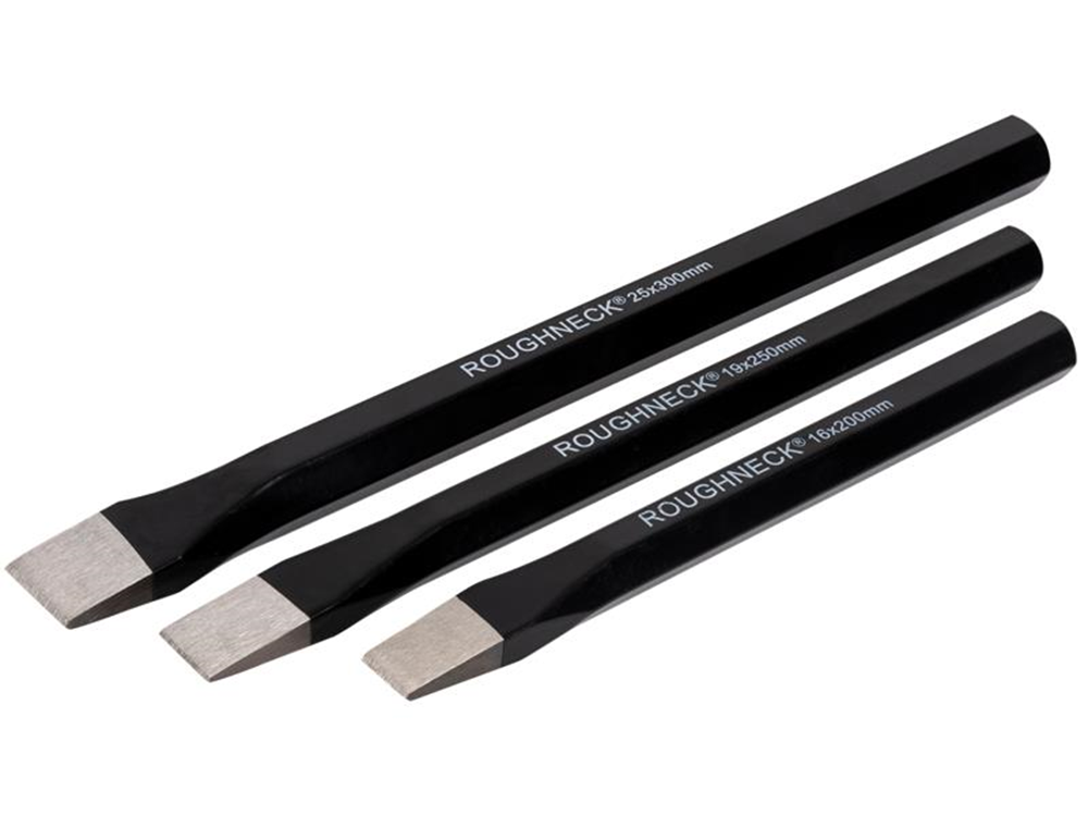 Roughneck ROU31973 Cold Chisel 3 Piece Set 200mm 250mm & 300mm |