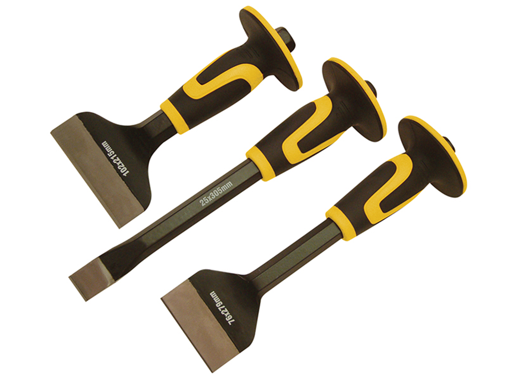 Roughneck ROU31993 Chisel & Bolster 3 Piece Set 76 x 254mm 70 x 216mm & 254 x 25mm |
