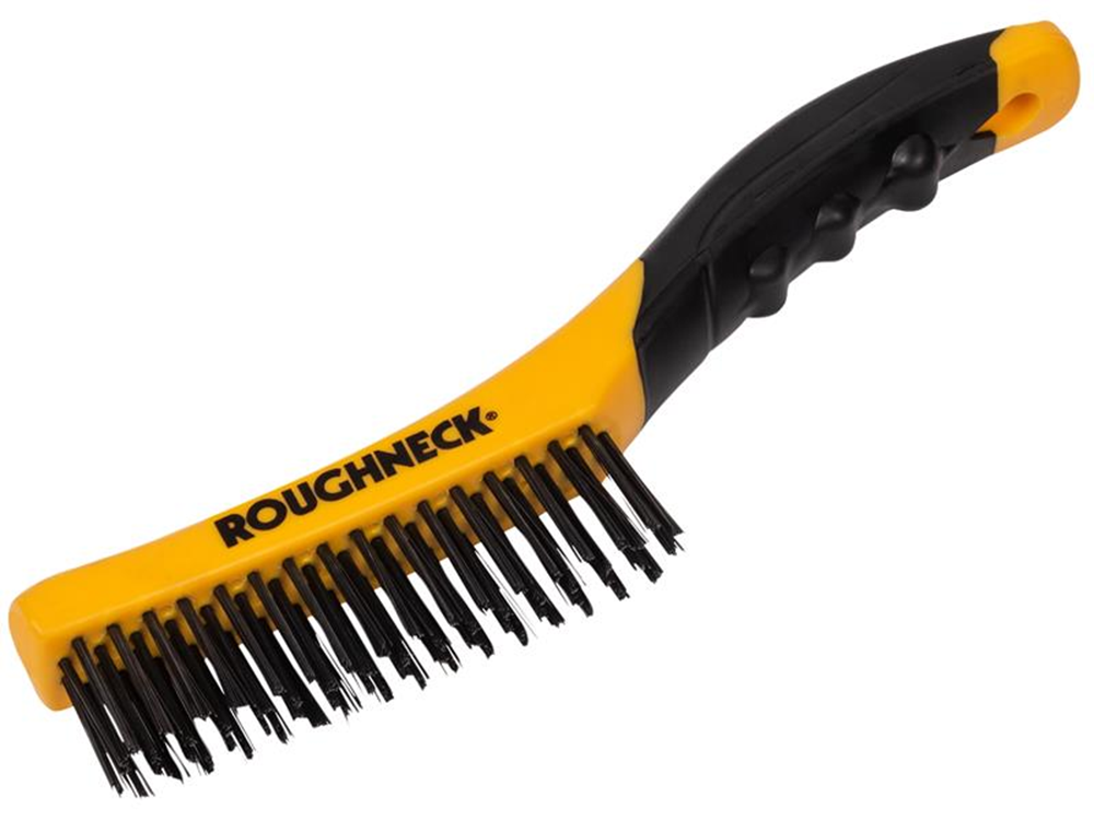 Roughneck ROU52044 Shoe Handle Wire Brush Soft Grip 255mm (10in) |