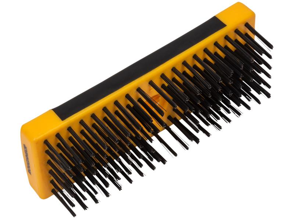 Roughneck ROU52060 Heavy-Duty Scrub Brush Soft Grip 200mm (8in) NO Handle |