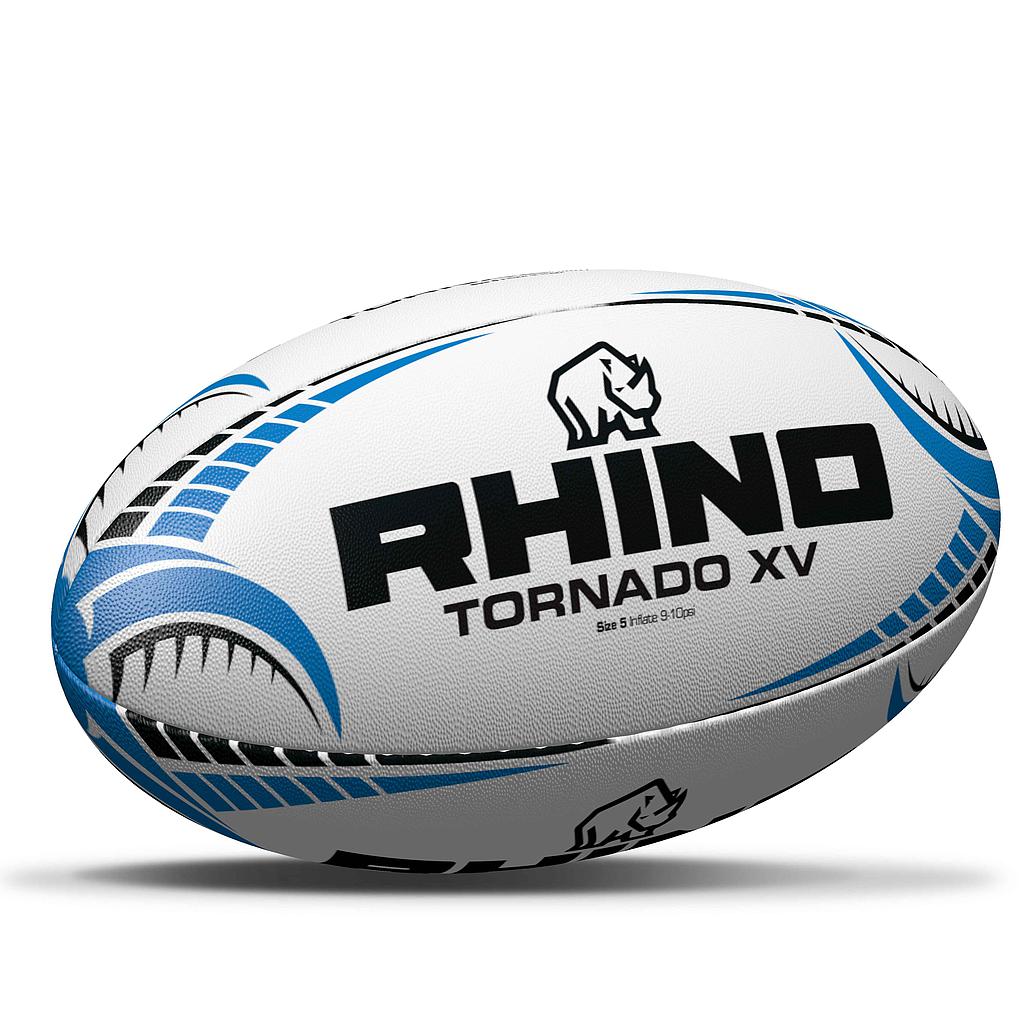Rhino Tornado XV Rugby Ball White 4
