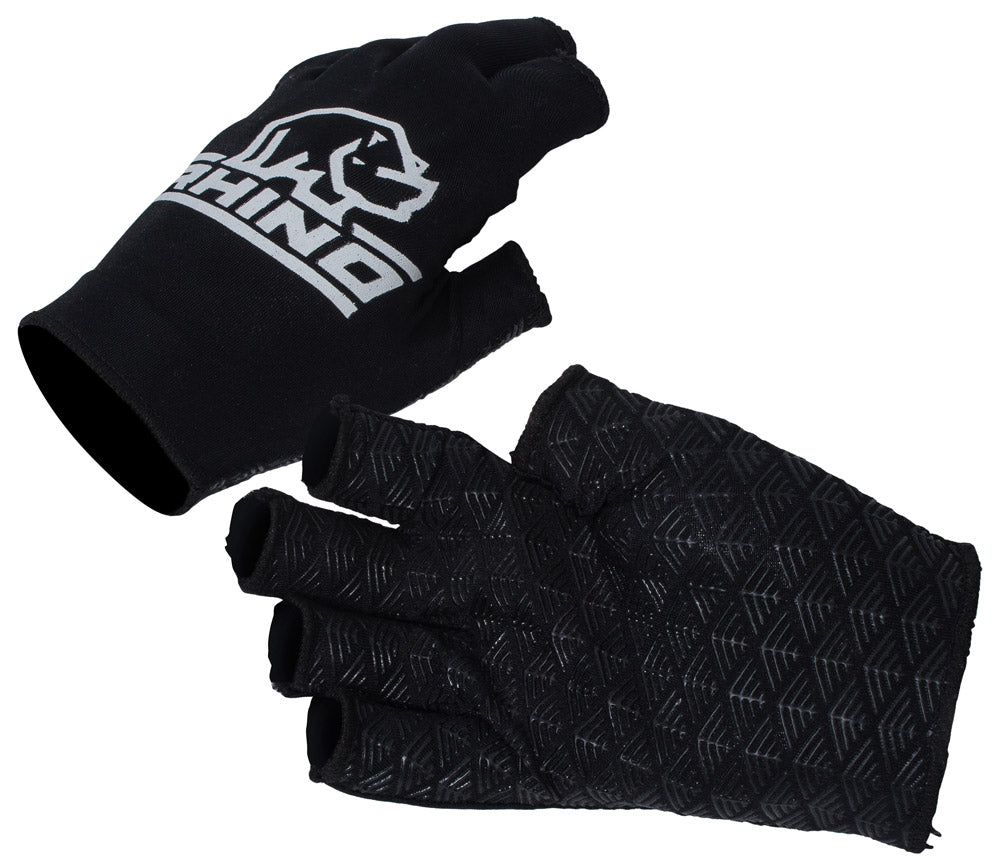 Rhino Pro Half Finger Mitts Junior Black Medium/Large