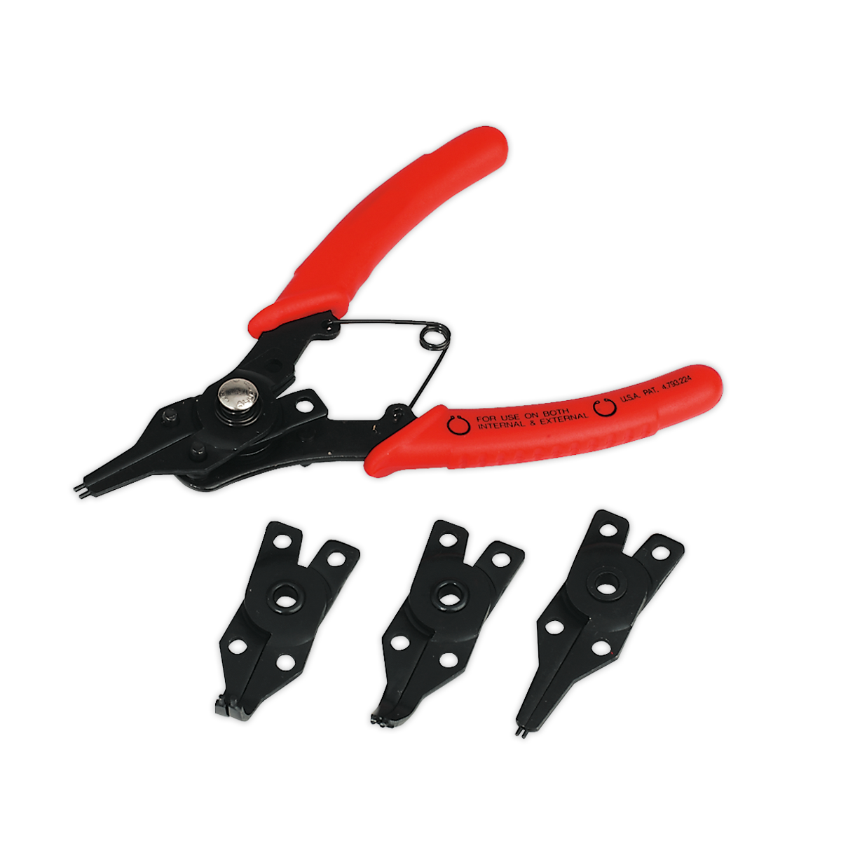 SEALEY - S0457 Circlip Pliers Set Internal/External