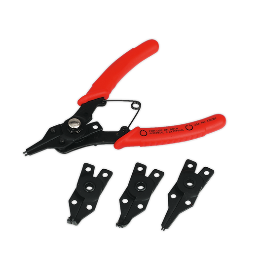 SEALEY - S0457 Circlip Pliers Set Internal/External