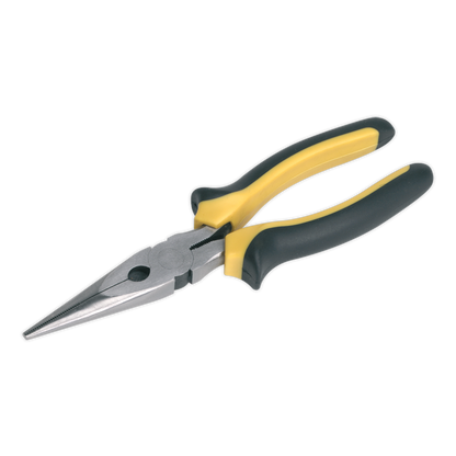 SEALEY - S0812 Long Nose Pliers Comfort Grip 200mm