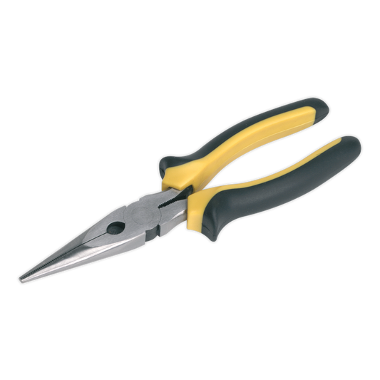 SEALEY - S0812 Long Nose Pliers Comfort Grip 200mm