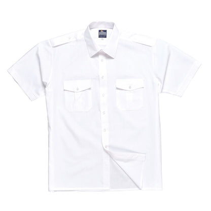 Portwest S101WHR195 -  sz 19.5 Pilot Shirt - S101 White