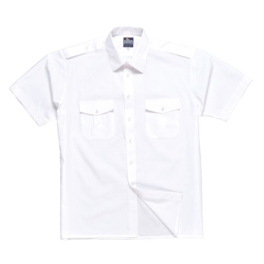 Portwest S101WHR155 -  sz 15.5 Pilot Shirt - S101 White