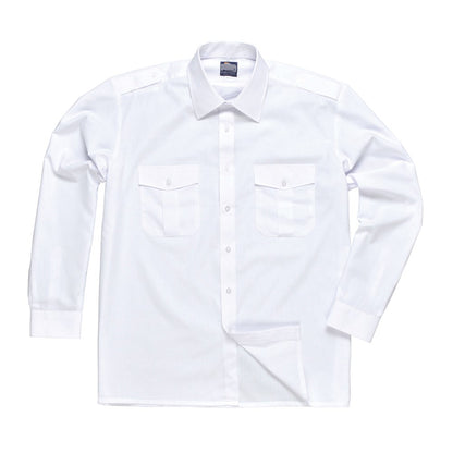Portwest S102WHR170 -  sz 17.0 Pilot Shirt - S102 White
