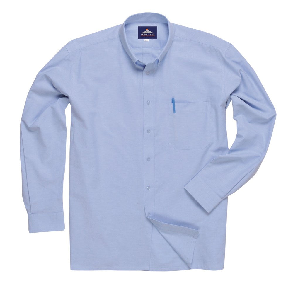 Portwest S117BLUL -  sz L Easycare Oxford Shirt - S117 Blue