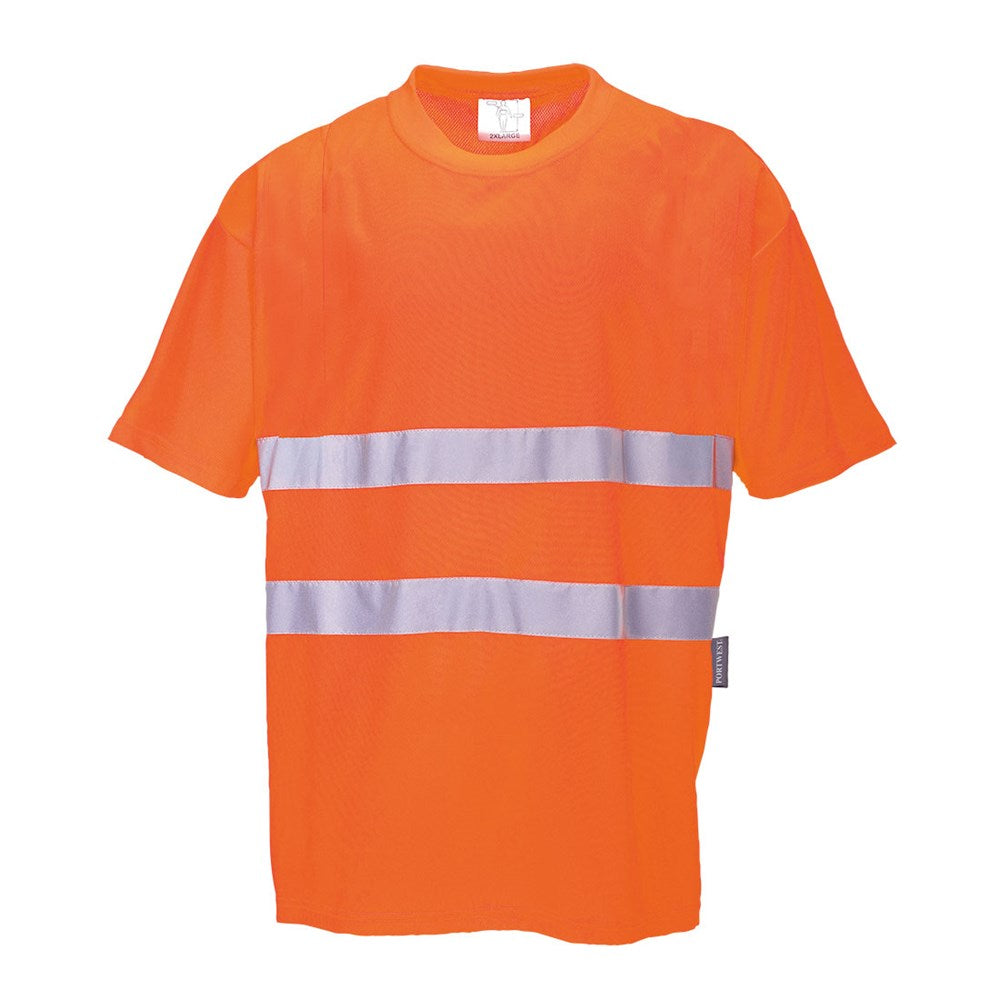 Portwest S172ORR4XL -  sz 4XL Cotton Comfort T-Shirt - Orange