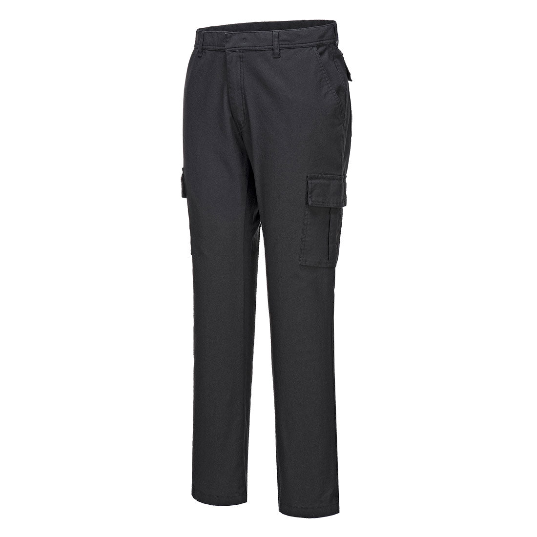Portwest - Black Sz 30 Short Stretch Slim Combat Work Trouser