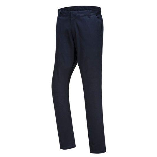Portwest S232DNR34 -  sz 34 Stretch Slim Chino Trouser - Dark Navy