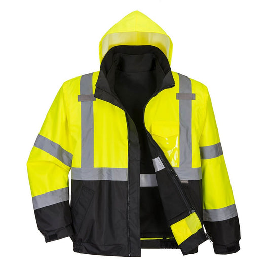 Portwest S365 -  Hi-Vis Premium 3-in-1 Bomber - Yellow/Blue