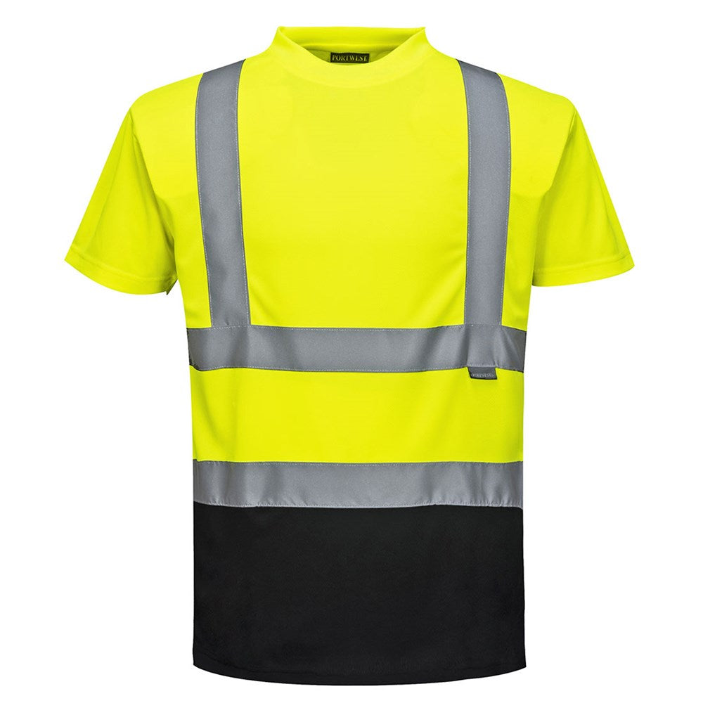 Portwest S378YBRXL -  sz XL Two Tone T-Shirt - Yellow/Blue