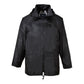 Portwest S440 Black Sz 4XL Classic Rain Jacket Coat Waterproof Hooded Zipped