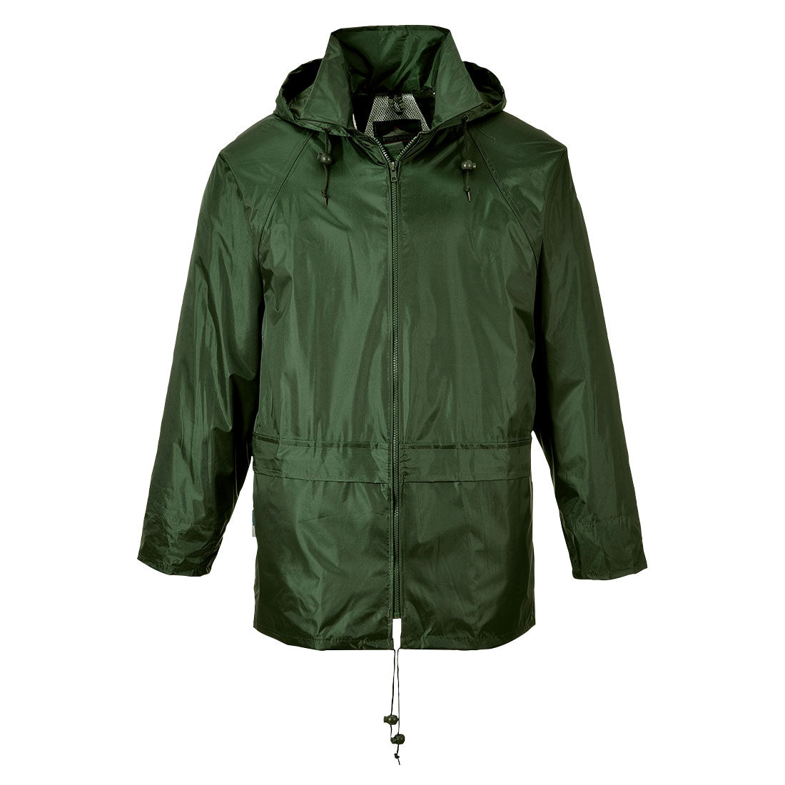 Portwest S440 Olive Sz M Classic Rain Jacket Coat Waterproof Hooded Zipped
