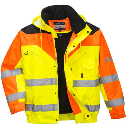 Portwest S464YERXXXL -  sz 3XL Contrast Plus Bomber Jacket - Yellow