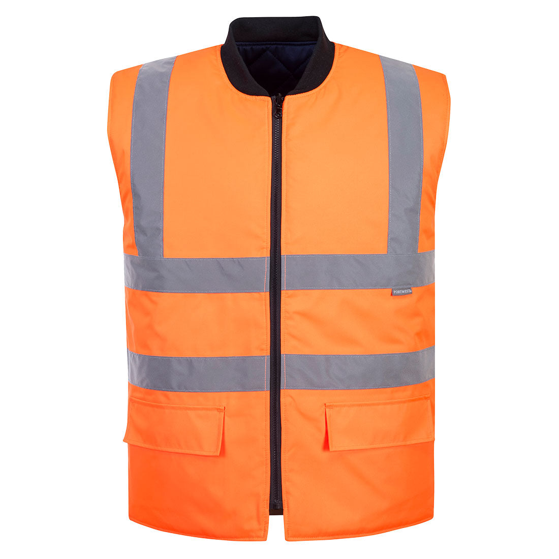 Portwest S469 Orange Sz 5XL Hi-Vis Reversible Body warmer Hi-Viz Visibility